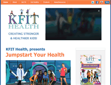 Tablet Screenshot of kidfitnessandhealth.com